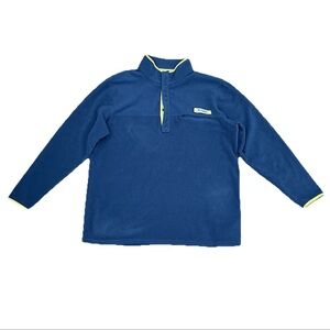 Columbia PFG Mens Navy Blue Fleece Jacket-XXL